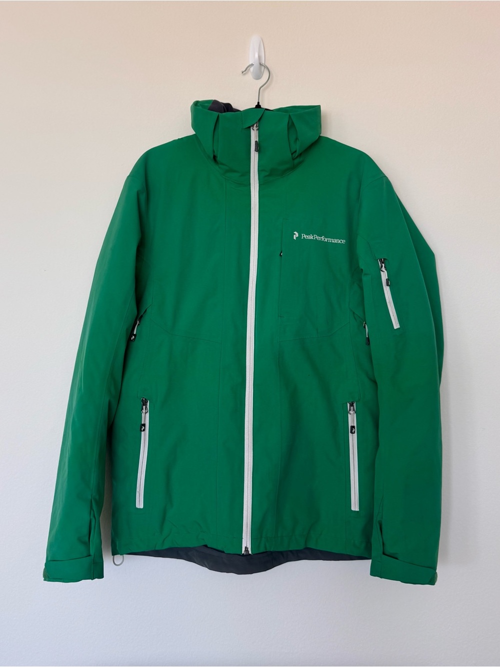 Peak Performance Size M Men's Maroon Hipe Insulated Shell Ski Jacket Green